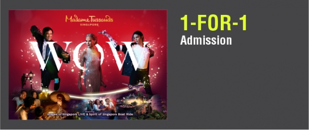 1-FOR-1 Admission in Madame Tussauds with NTUC Card