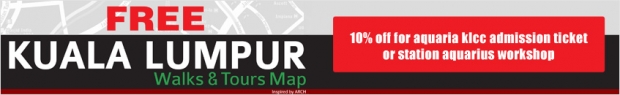10% Off aquariaKLCC Admission Ticket with KL Walk & Tours Map