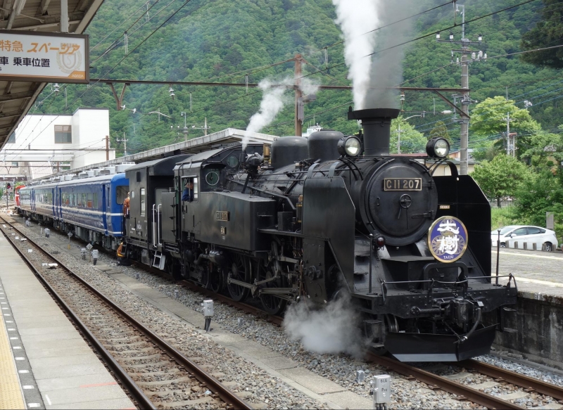 japan steam locomotive train