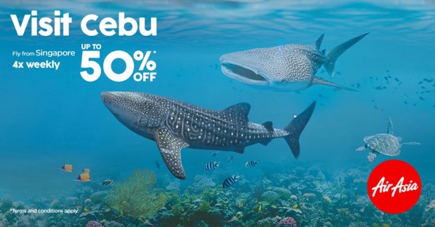 Visit Cebu from Singapore with Fares Up to 50% Off on AirAsia