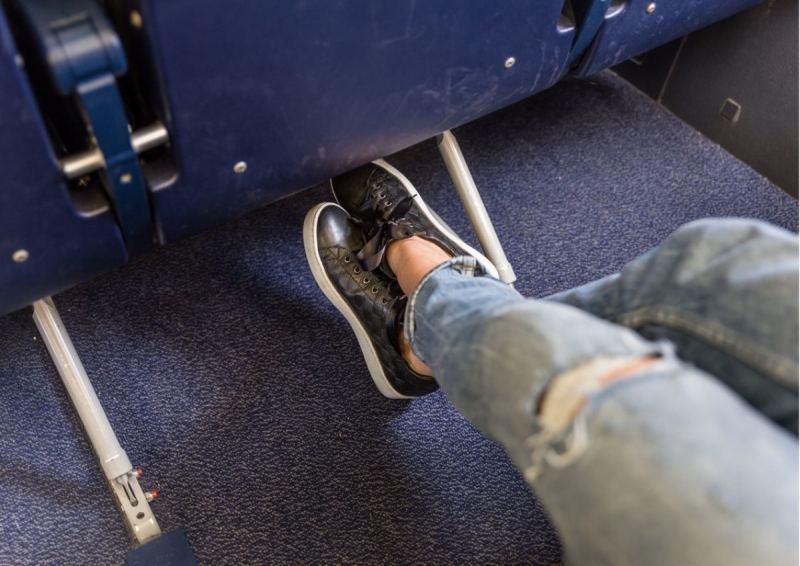 Airplane etiquette: Taking your shoes off