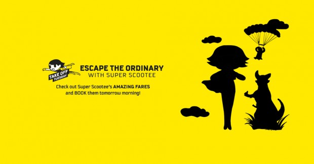 Escape the Ordinary and Scoot from SGD49 this Tuesday