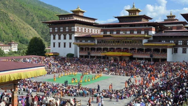 Thimphu Tshechu in Bhutan