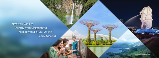 Fly to Medan from SGD188 with Garuda Indonesia
