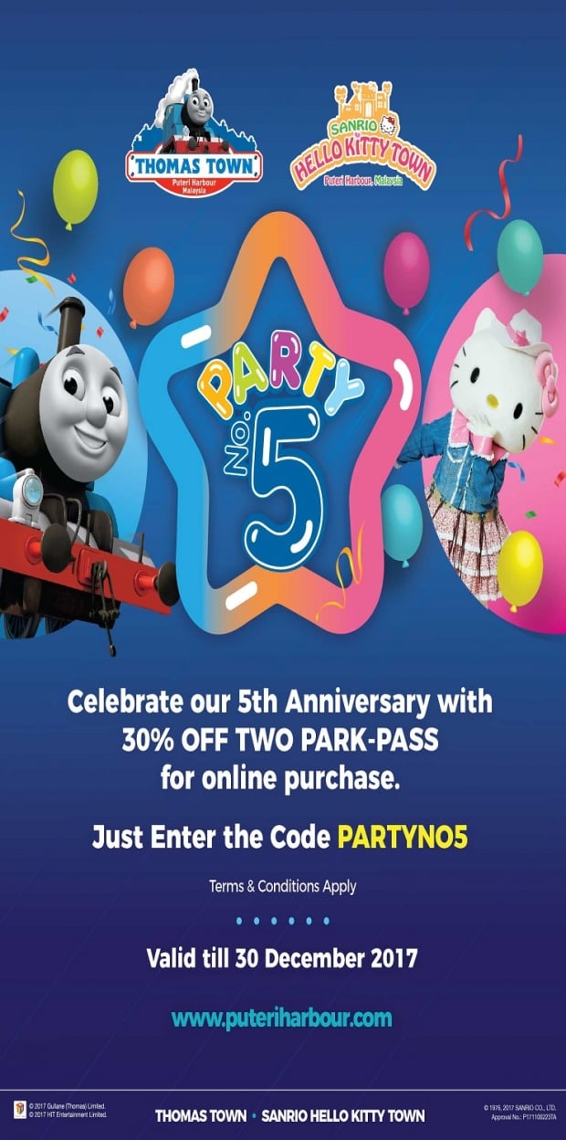 Enjoy 30% Off Admission Tickets to Puteri Harbour Theme Parks
