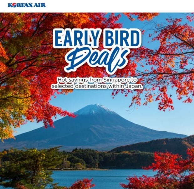 Business Class Early Bird Deals to Selected Japan Destinations with Korean Air