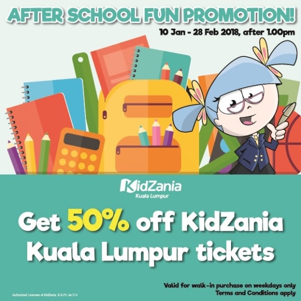 After School Promotion in KidZania Kuala Lumpur at 50% Off
