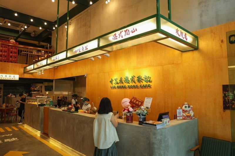 mahjong themed cafe