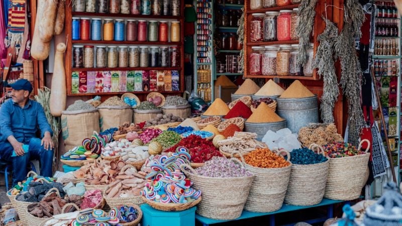 souks of Marrakech in Morocco