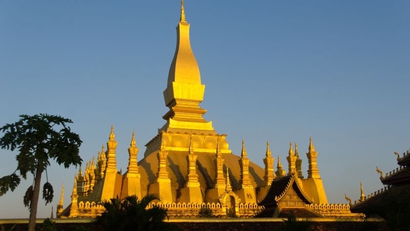 Pha That Luang in Vientiane, Laos