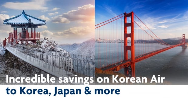 Up to 20% off Airfares for Flights to Korea, USA, Canada, Japan and China with United Overseas Bank
