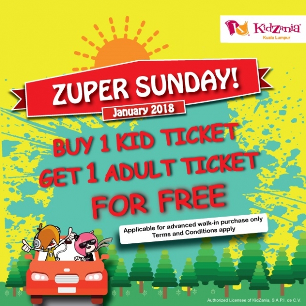 Zuper Sunday Promotion in KidZania Kuala Lumpur
