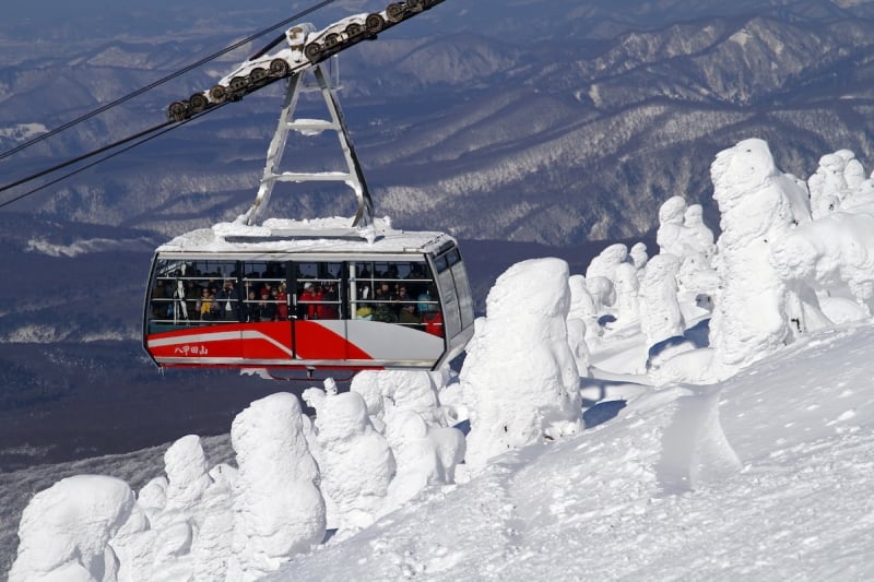 tohoku winter cable car