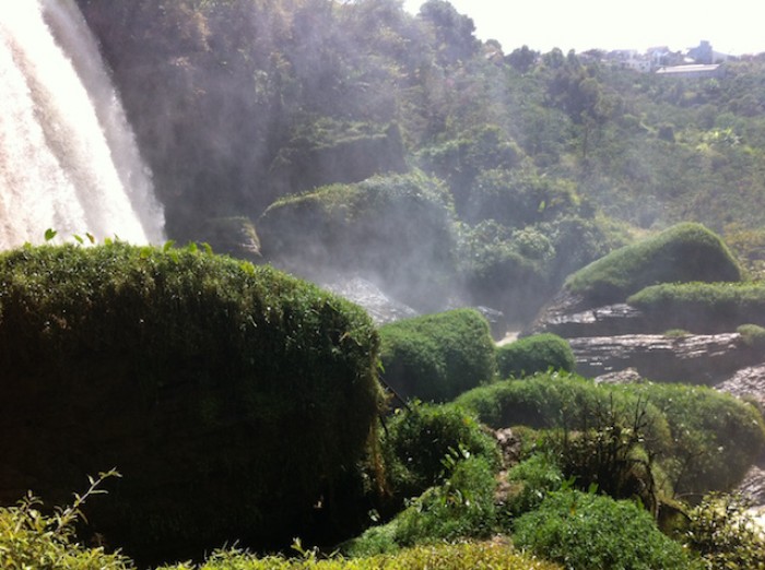 elephant falls waterfall 