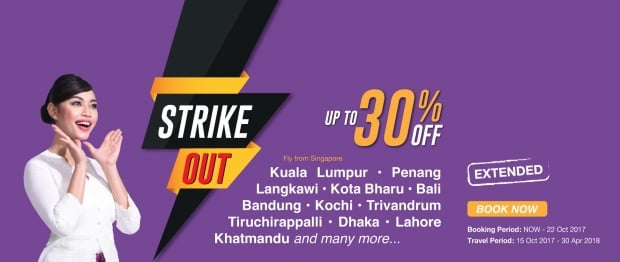 Strike Out Up to 30% Off Fares on Malindo Air Flights