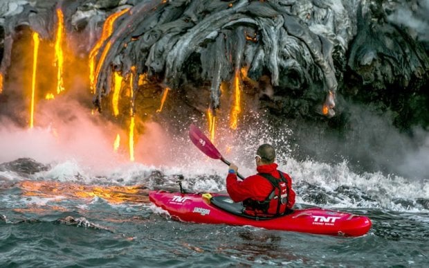lava kayaking