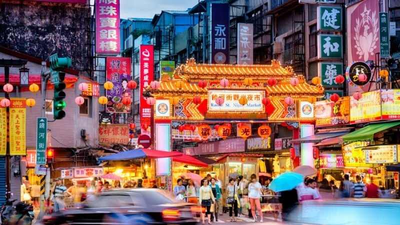 Raohe Night Market in Taipei