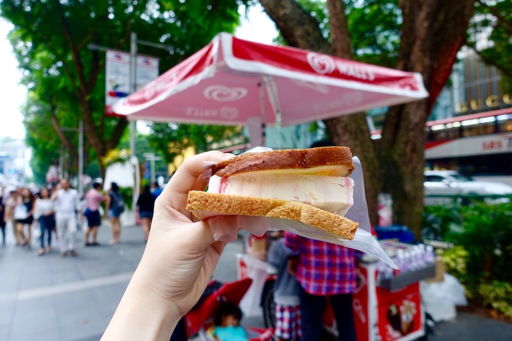 Singapore ice cream sandwich