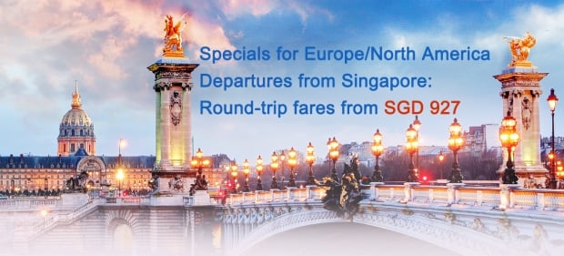 Fly to Europe and North America with Air China from SGD927