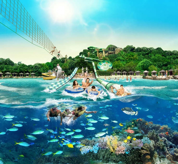 1-for-1 Adventure Cove Waterpark tickets with DBS Card