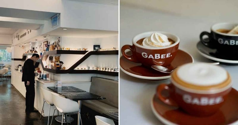 gabee coffee interior and coffees