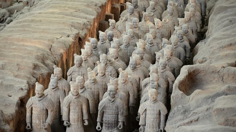 terracotta warriors in Xi'an