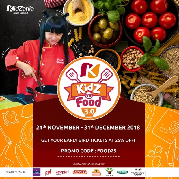 KidZ vs Food 3.0 Early Bird Discount in KidZania Kuala Lumpur