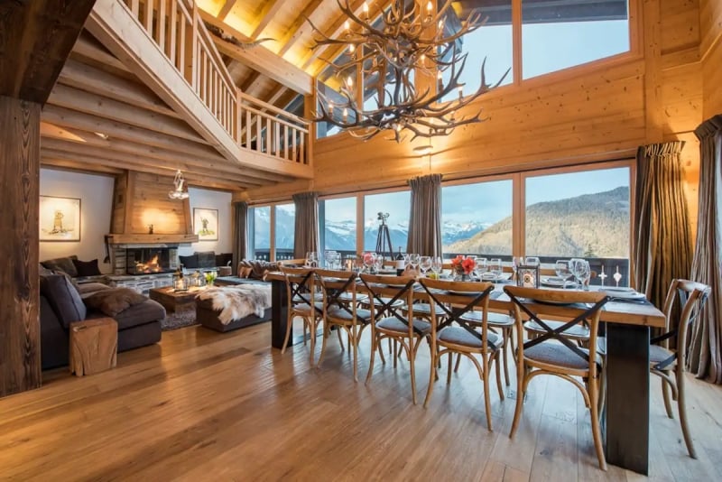 Switzerland Airbnb luxury chaley ski resort