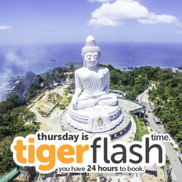 Thursday Flash Sale from TigerAir Starts from SGD0