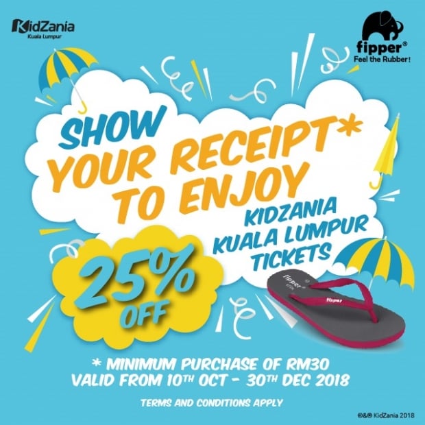 Up to 25% Off KidZania Kuala Lumpur Ticket with Flipper Promotion