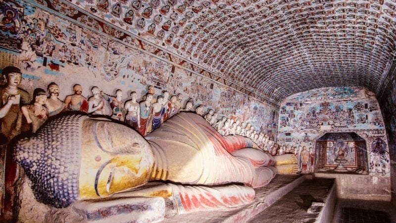 Mogao caves in Dunhuang