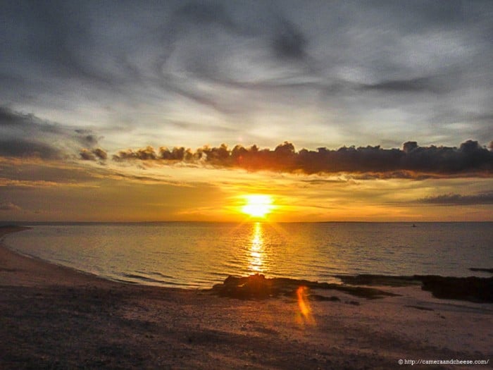 sunset in kalanggaman