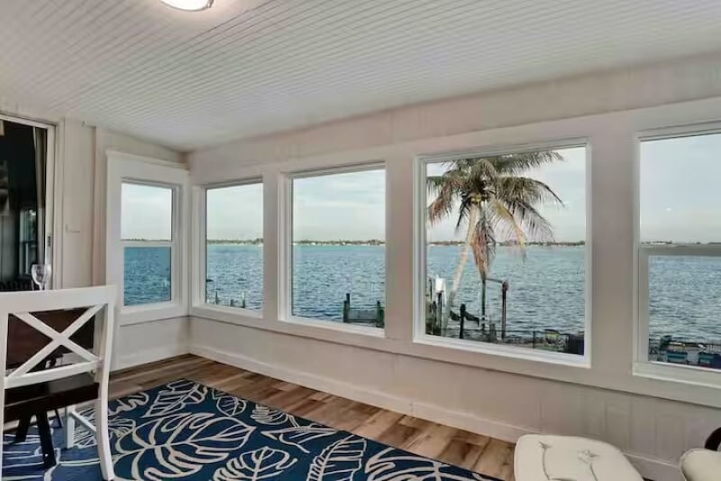 waterfront villa Airbnb in Englewood