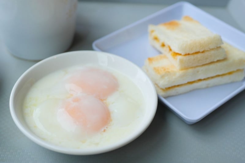 toast and eggs