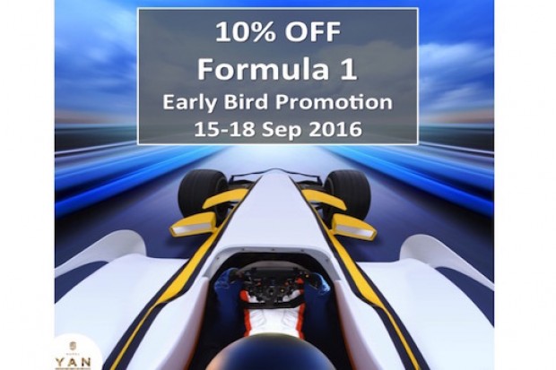 10% Off F1 Grand Prix Room Rate Special at Hotel Yan
