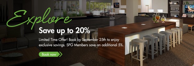 Stay at Element by Westin Worldwide and Save 20% Room Rate