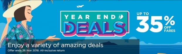 Year End Deals at Malaysia Airlines with Flights Up to 35% Off