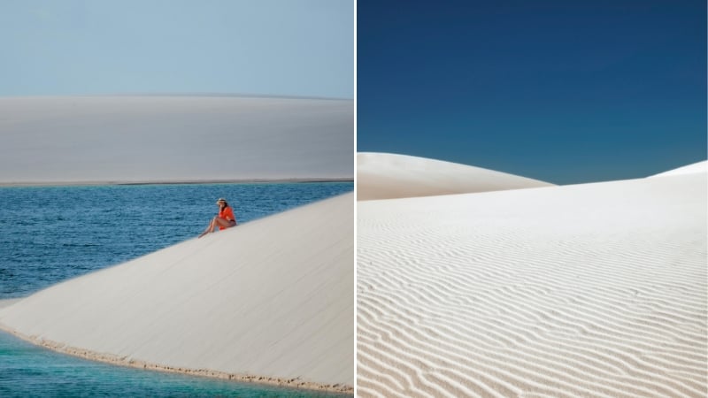 two views of the lencois marenhanses national park