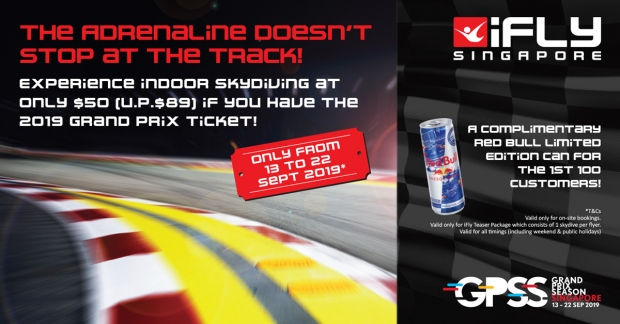 Enjoy iFly Singapore at SGD 50 (U.P. $89)