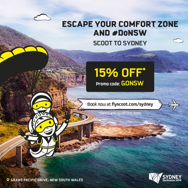 15% Off Flights to Sydney with Scoot Airlines
