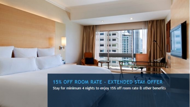 15% Off Room Rate - Extended Stay Offer in Hilton Singapore