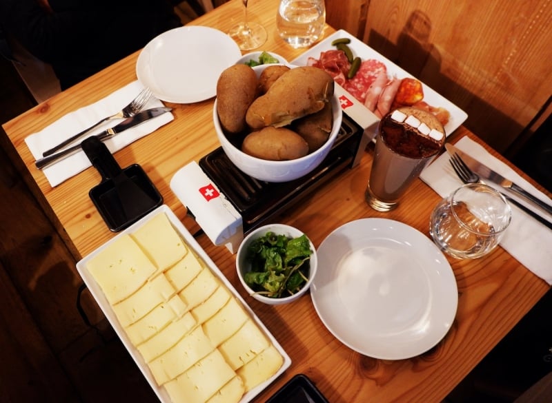 Raclette Spread at The Alpinist in Odin Place Niseko