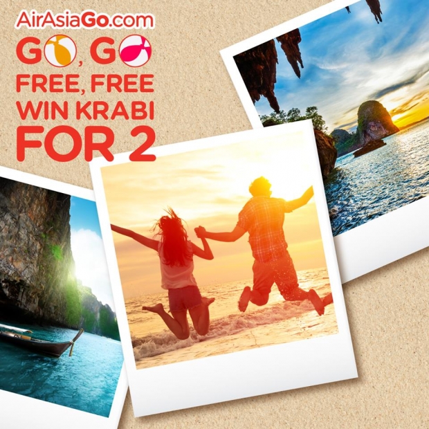 WIN 3D2N + Flight to Krabi for 2 from AirAsiaGo