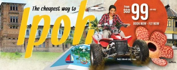 Fly to Ipoh from SGD99 with Firefly Airlines