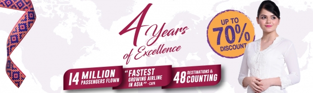 Up to 70% Discount | Malindo Air 4th Years of Excellence Special