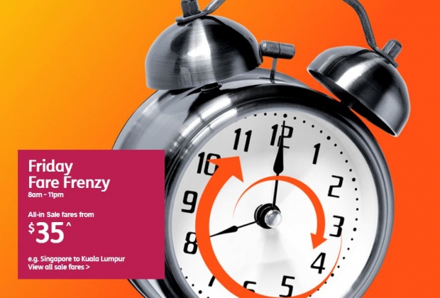 Friday Fare Frenzy in Jetstar is Up Again with Flights from SGD35
