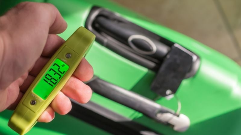 Portable luggage scale