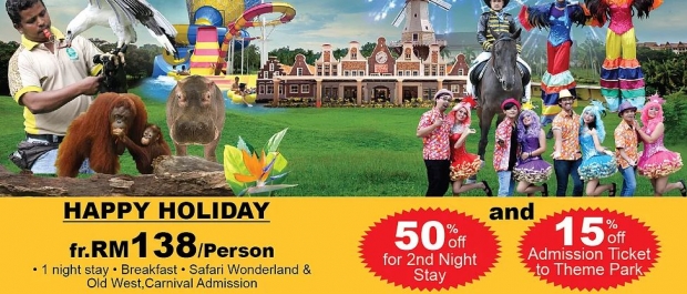 Happy Holiday 50% off 2nd Night Stay in A'Famosa Resort