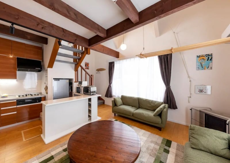 red niseko airbnb interior