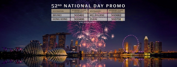 52nd National Day Flight Offers on Royal Brunei Airlines from SGD306